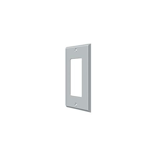 Deltana SWP4754U26D Switch Plate; Single Rocker; Satin Chrome Finish