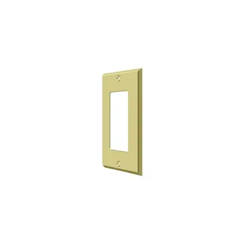 Deltana SWP4754U3 Switch Plate, Single Rocker in Polished Brass