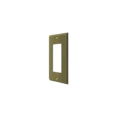 Switch Plate Cover 1 Rocker Antique Brass