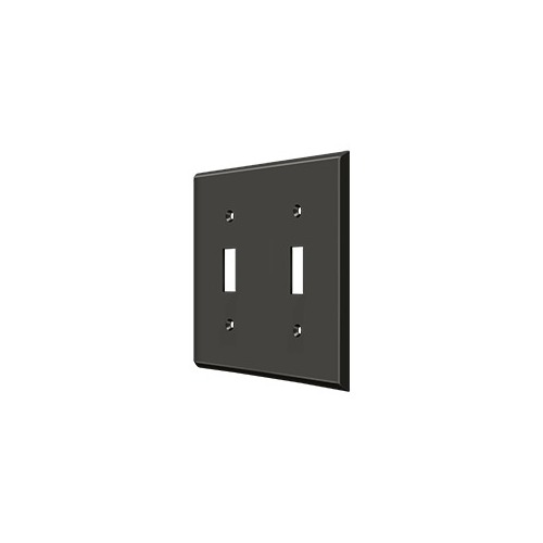 Deltana SWP4761U10B Switch Plate Cover 2 Toggle Oil Rubbed Bronze