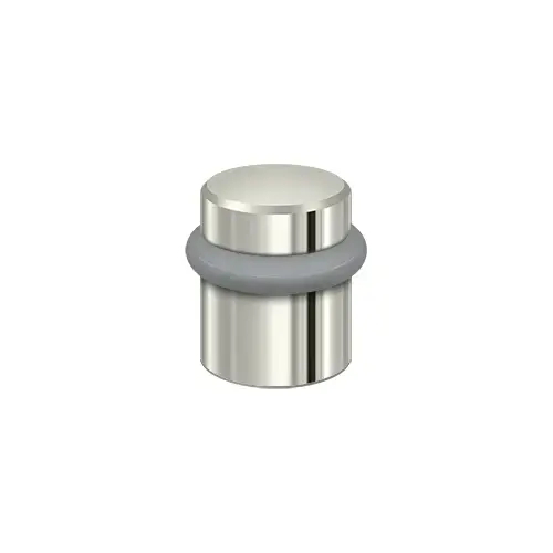 Deltana UFB4505U14 Round Universal Floor Bumper 1-1/2", Solid Brass in Polished Nickel