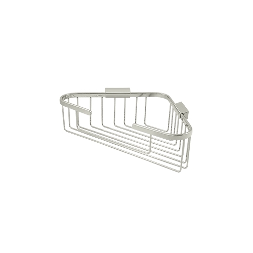 Deltana WBC1310U14 13-1/4" Length X 10-1/4" Width Triangular Corner Shower Basket Polished Nickel