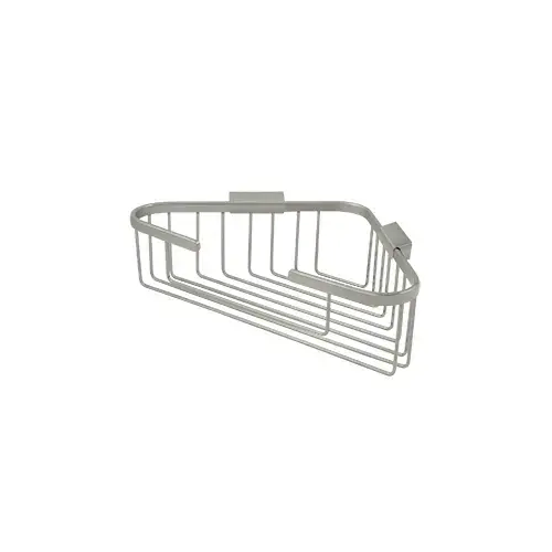 Deltana WBC1310U15 Wire Basket, 13-1/4" x 10-1/4" Triangular Corner in Brushed Nickel