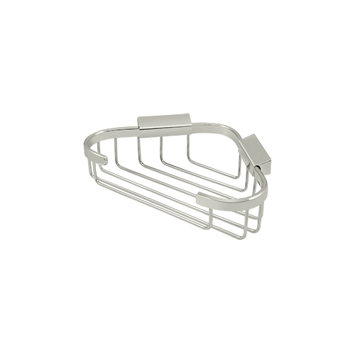 Deltana WBC8570U14 8-3/4" Length X 6-7/8" Width Triangular Corner Wire Basket Polished Nickel