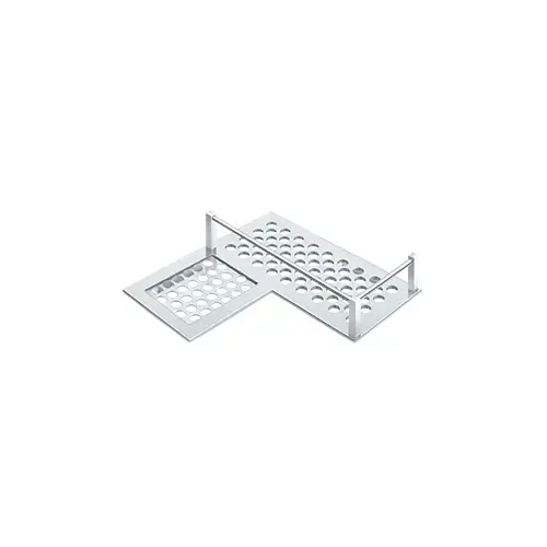 Deltana WBHDCL9U26 Bathroom Basket HD Corner Left 9" in Polished Chrome