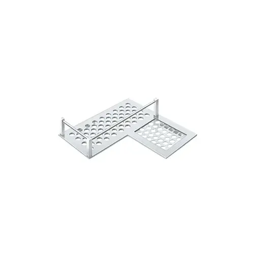 Deltana WBHDCR9U26 Bathroom Basket HD Corner Right 9" in Polished Chrome