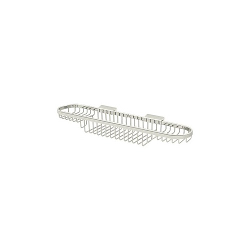 Deltana WBR1835U14 18" Length Wall Mounted Rectangular Shower Basket Polished Nickel