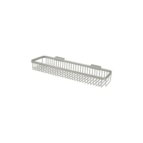 Wire Basket 17-1/2" x 4-3/8", Rectangular in Brushed Nickel