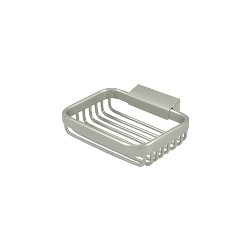 Deltana WBR4535U15 Wire Basket, 4-3/4" Rectangular Soap Holder in Brushed Nickel