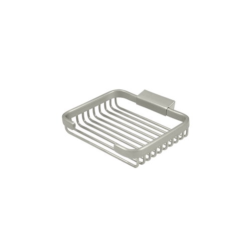 Deltana WBR6050U15 6" Length X 4-7/8" Width Rectangular Wire Soap Holder Satin Nickel