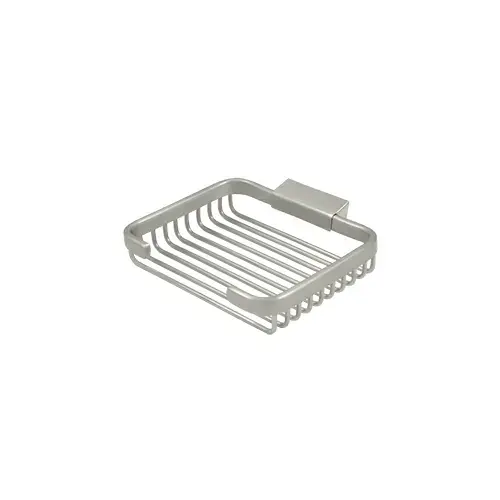 Deltana WBR6050U15 Wire Basket, 6" Rectangular Soap Holder in Brushed Nickel