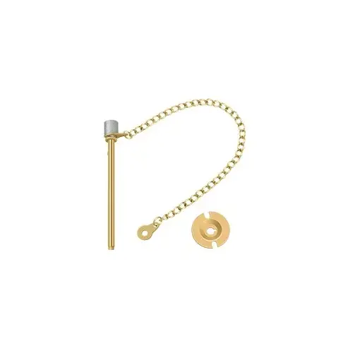 Deltana WDP30CR003 Window Door Pin 3" in PVD Polished Brass