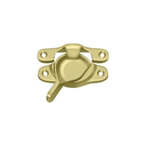 Window Sash Lock, 1-1/8" x 3" in Polished Brass