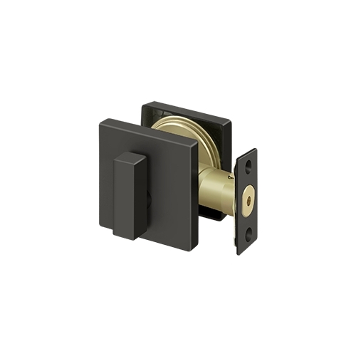 Deltana ZDSU10B Elite Keyed Entry Single Cylinder Deadbolt Square Rosette Oil Rubbed Bronze