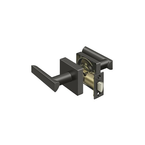 Elite Livingston Series Lever With Square Rose Passage Oil Rubbed Bronze