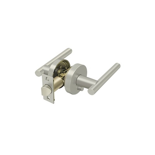 Elite Mandeville Series Residential Lever Privacy Left Handed Brushed Nickel