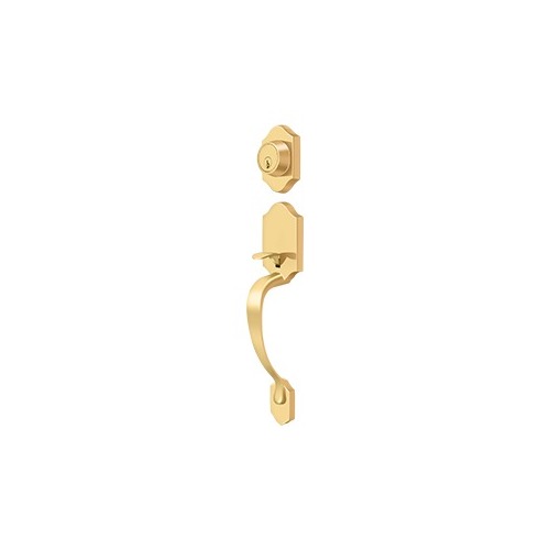 Hanover Handleset, Entry, Solid Brass