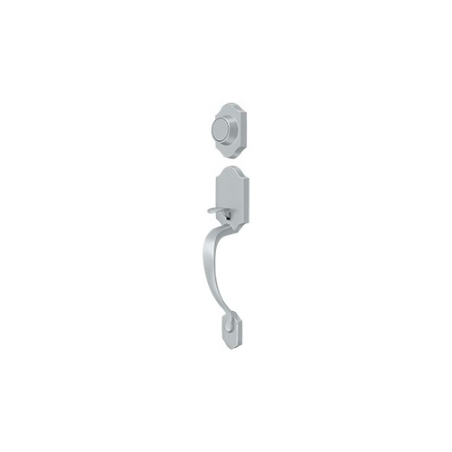 Hanover Handleset, Dummy, Solid Brass Brushed Chrome