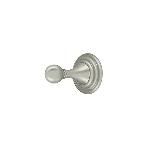 Single Robe Hook, 98C Series, Solid Brass Satin Nickel