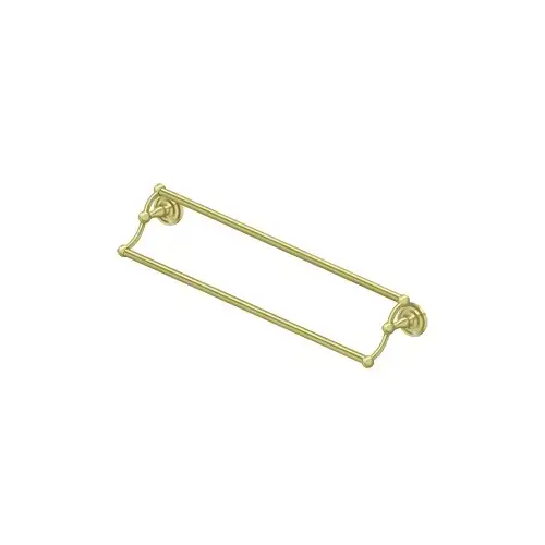 24" Double Towel Bar, R Series, Solid Brass, US3