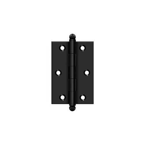 3" x 2" Hinge, w/ Ball Tips in Paint Black Pair