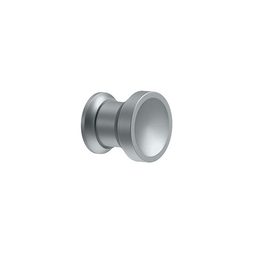 Contemporary Knob, Chalice, 1" Diam. in Brushed Chrome