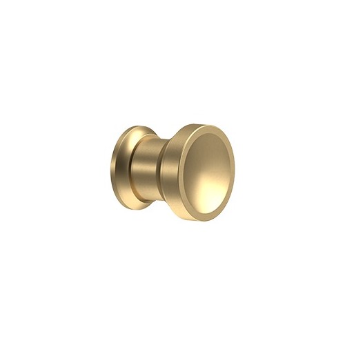 Contemporary Knob, Chalice, 1" Diam. in Brushed Brass