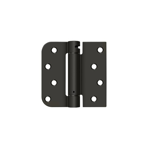 4" x 4" x 5/8" x SQ Spring Hinge, UL Listed in Oil-rubbed Bronze