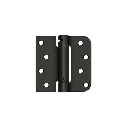 4" x 4" x 5/8" x SQ Spring Hinge, UL Listed in Oil-rubbed Bronze