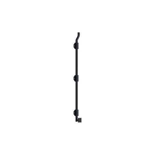 26" Modern Offset Surface Bolt, HD, Solid Brass in Paint Black