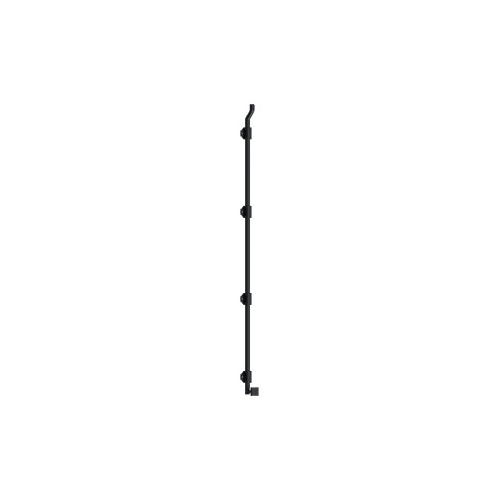 42" Modern Offset Surface Bolt, HD, Solid Brass in Paint Black