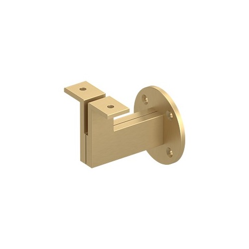 Deltana HRBM325U4 Modern Handrail Bracket, 3-1/4" Projection, Heavy Duty in Brushed Brass