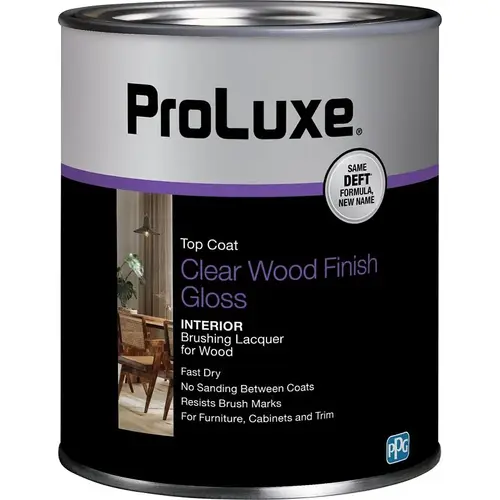 ProLuxe PLX010/04 Lacquer, Gloss, Liquid, Clear, 1 qt