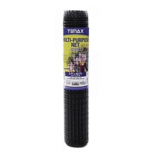 Tenax 60041909 Netting 2 ft. H X 50 ft. L Polypropylene Multi-Purpose Black Black