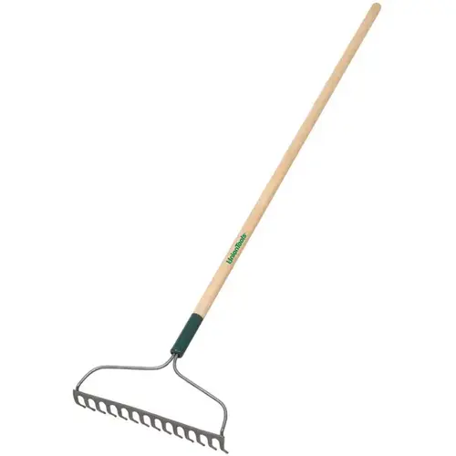 Bow Rake, 14 in W Head, 14 -Tine, 48 in L Handle