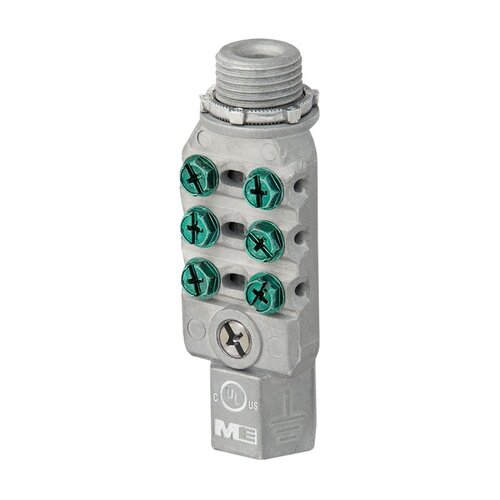 Bonding Bridge Connector, 1/2 in, #10 Wire, Zinc