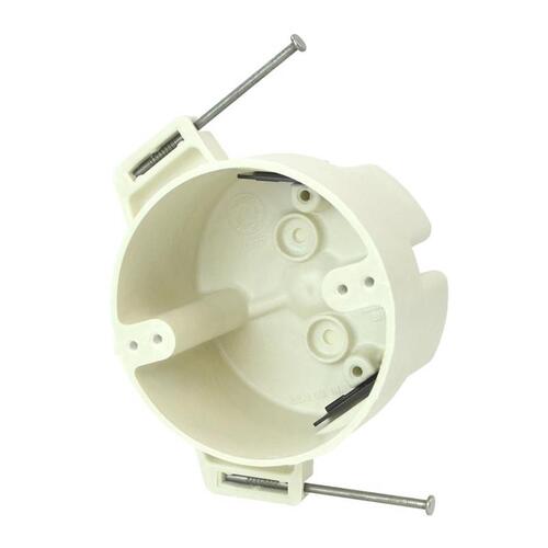 Allied Moulded R9351-NK40 Ceiling Box New Work 22.5 cu in Round Fiberglass Off White Off White