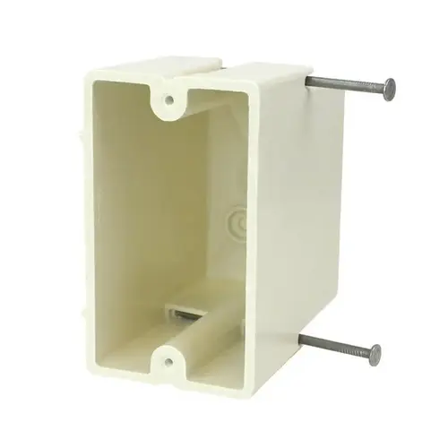 Electrical Box New Work 22.5 cu in Rectangle Fiberglass 1 gang Off White Off White