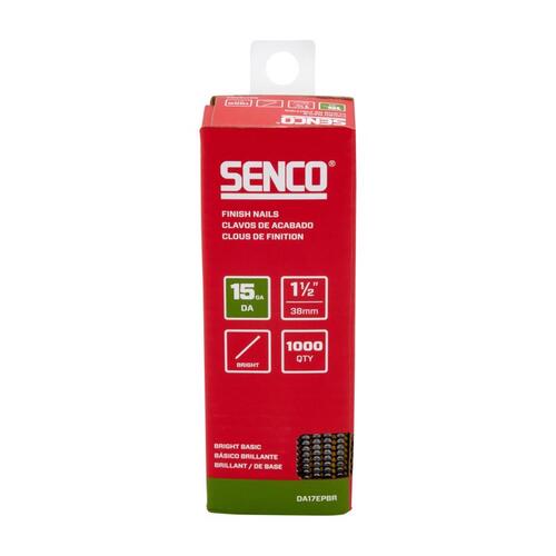 Senco DA17EPBR Nail 1-1/2" Finish/Trim Bright Steel Brad Head Bright