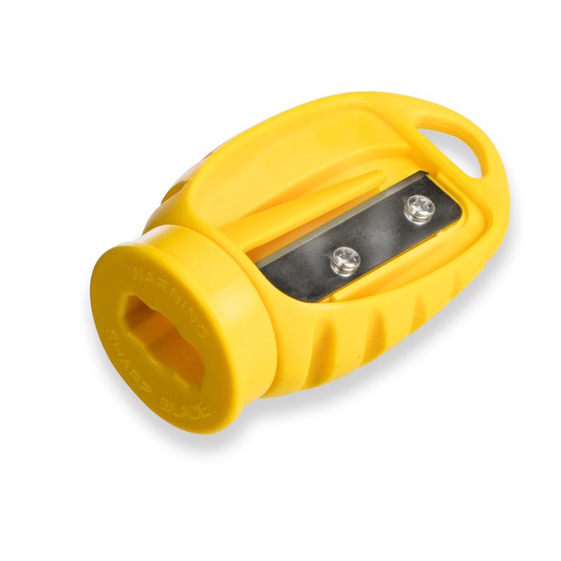 C.H. Hanson 10212 Carpenter Pencil Sharpener 9.37" L Yellow Yellow