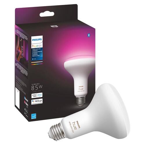Philips 577956 LED Bulb HUE BR30 E26 (Medium) Smart-Enabled White 85 Watt Equivalence White