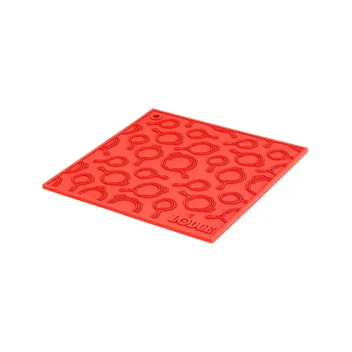 Trivet Red Kitchen Silicone Red - pack of 12