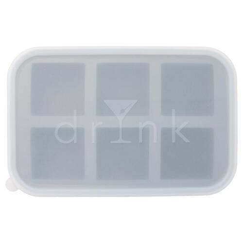 Ice Tray Drynk Gray Silicone Stacking Matte