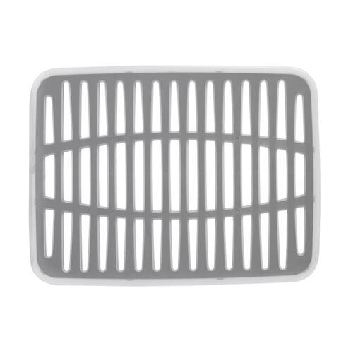 SPECTRUM DIVERSIFIED DESIGNS A25812 Sink Mat Cora 12" L X 16" W X 1" H Plastic Clear/Gray