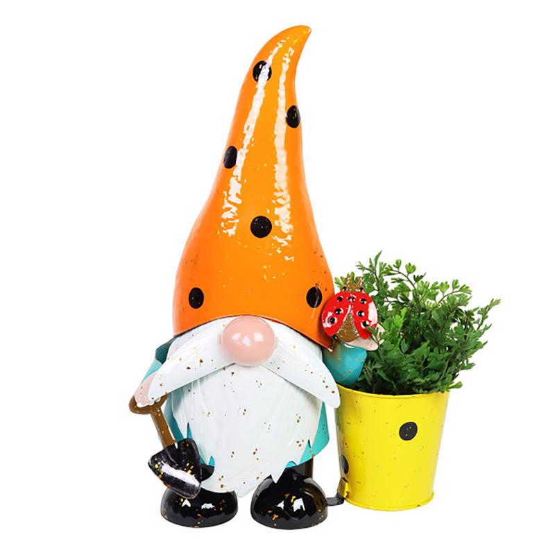 Exhart 76835-A Garden Statue Metal Multi-color 23" Gnome Multi-color