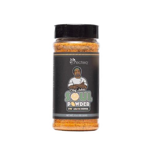 BBQ Rub Chef Johns Soul Hot Lemon Pepper 11.4 oz