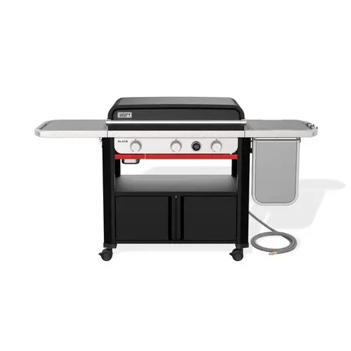 Weber 1500641 Outdoor Griddle Slate Rust-Resistant 3 Burner Natural Gas Black Black