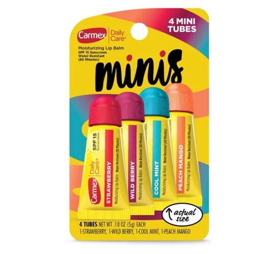 Lip Balm Set Assorted Scent 0.18 oz - pack of 4