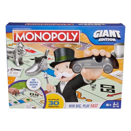 Spinmaster 6068016 Board Game Giant Edition Monopoly