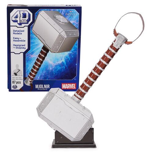 3D Puzzle Thor Hammer Multicolored 87 pc Multicolored